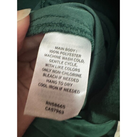 Nordstrom Modal Sleeve Jersey Knit Smocked Maxi Dress Green SZ M - Picture 5 of 6